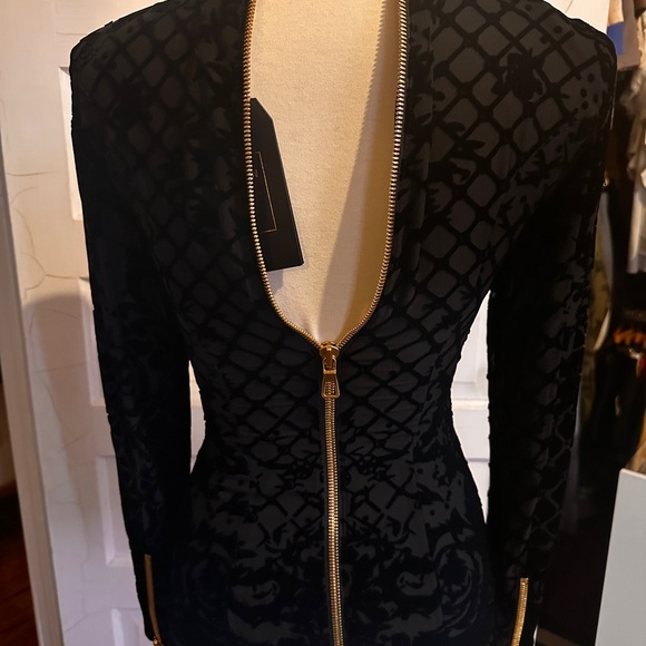 NWT Balmain H&M Black Velvet Blouse - Picture 4 of 11
